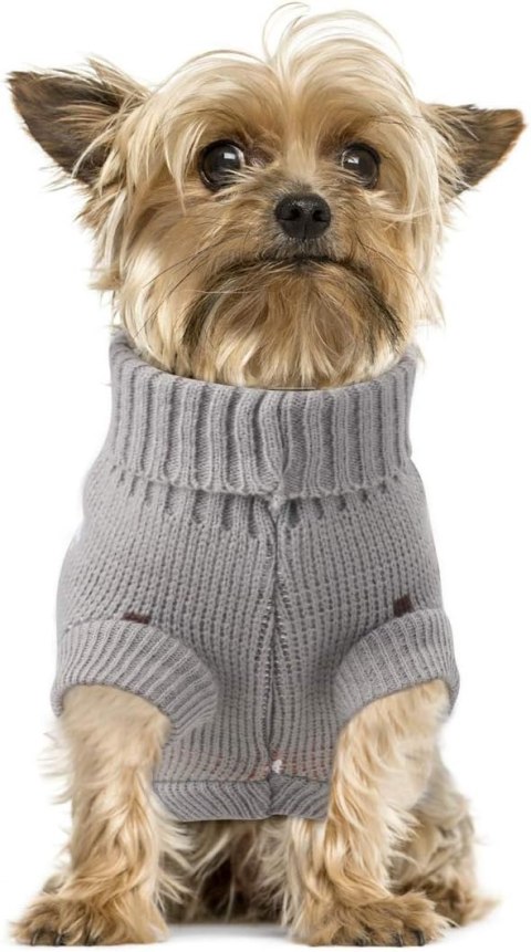 SWETER NA ZIME SWETEREK ŚWIĄTECZNY BLUZA UBRANKO DLA PSA KOTA SZARE 3XL