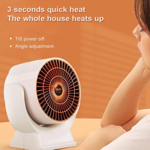 TERMOWENTYLATOR GRZEJNIK ELEKTRYCZNY MAŁY DO SYPIALNI 800W 19,3x18,3x10,8cm
