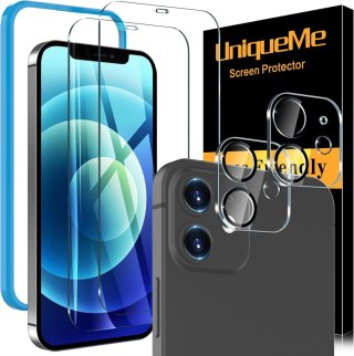 2X SZKŁO HARTOWANE APPLE IPHONE 12 2X SZKŁO NA APARAT WYSOKA OCHRONA