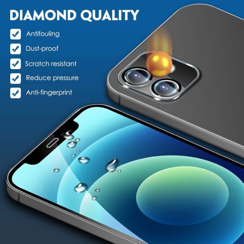 2X SZKŁO HARTOWANE APPLE IPHONE 12 2X SZKŁO NA APARAT WYSOKA OCHRONA 2X SZKŁO HARTOWANE APPLE IPHONE 12 2X SZKŁO NA APARAT WYSOKA OCHRONA