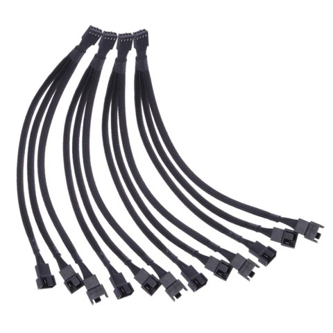 4x KABEL ROZDZIELACZ ROZGAŁĘZIACZ WENTYLATORA PWM 4 PIN 3 PIN PRZEDŁUŻACZ 4x KABEL ROZDZIELACZ ROZGAŁĘZIACZ WENTYLATORA PWM 4 PIN 3 PIN PRZEDŁUŻACZ