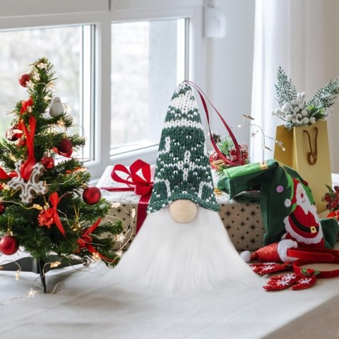 4x OZDOBA CHOINKOWA ZESTAW KRASNALE GNOMY KOLOROWE FIGURKA NA STÓŁ