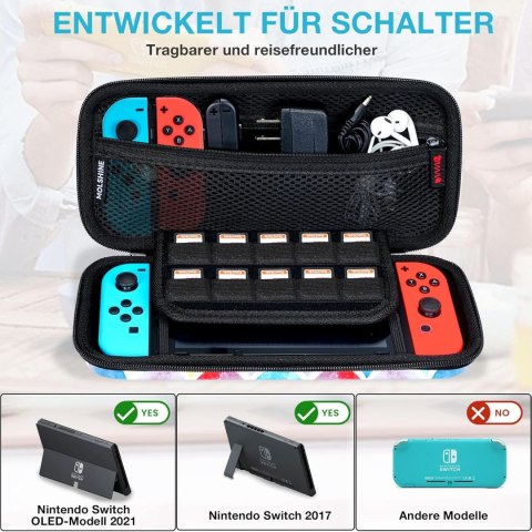 ETUI PRZENOŚNA TORBA NINTENDO SWITCH OLED KOLOROWE +KIESZEŃ NA KARTY DO GRY ETUI PRZENOŚNA TORBA NINTENDO SWITCH OLED KOLOROWE +KIESZEŃ NA KARTY DO GRY