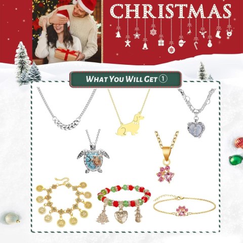 KALENDARZ ADWENTOWY CHARMS BIŻUTERIA MIX KOLCZYKI NASZYJNIKI PREZENT KALENDARZ ADWENTOWY CHARMS BIŻUTERIA MIX KOLCZYKI NASZYJNIKI PREZENT