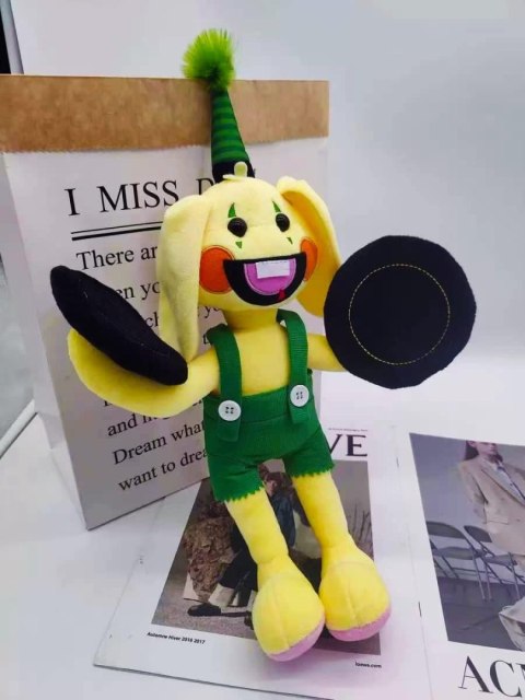 KRÓLIK PLUSZOWY ŻÓŁTY MASKOTKA PRZYTULANKA MIĘKKA ZABAWKA BUNZO BUNNY 40cm