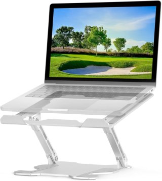 PODSTAWKA POD LAPTOPA REGULOWANY STOLIK SREBRNA ALUMINIUM SKŁADANA