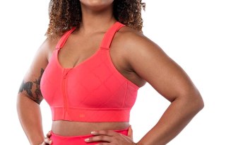STANIK SPORTOWY SHEFIT CZERWONY ŚREDNIE PODTRZYMANIE REGULOWANY 4XL