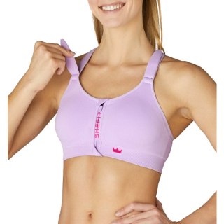 STANIK SPORTOWY SHEFIT FIOLETOWY NISKIE PODTRZYMANIE 6XL