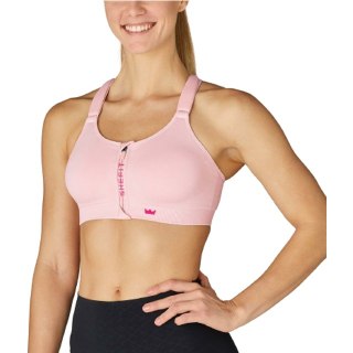 STANIK SPORTOWY SHEFIT RÓŻOWY NISKIE PODTRZYMANIE 6XL