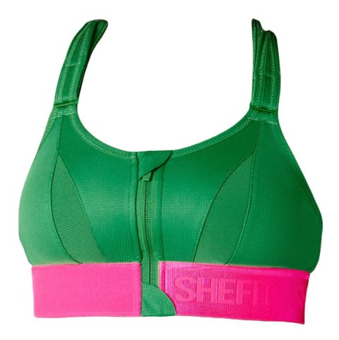 STANIK SPORTOWY SHEFIT ZIELONY Z RÓŻOWYM MOCNE PODTRZYMANIE REGULOWANY 3XL STANIK SPORTOWY SHEFIT ZIELONY Z RÓŻOWYM MOCNE PODTRZYMANIE REGULOWANY 3XL