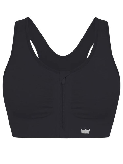 STANIK SPORTOWY TOP SHEFIT CZARNY ZAPINANY Z PRZODU L STANIK SPORTOWY TOP SHEFIT CZARNY ZAPINANY Z PRZODU L