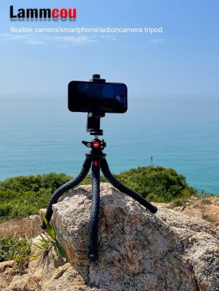 STATYW DO SMARTFONA GOPRO APARATU TRIPOD ELASTYCZNY 3 KOŃCÓWKI 30cm