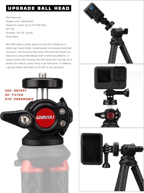 STATYW DO SMARTFONA GOPRO APARATU TRIPOD ELASTYCZNY 3 KOŃCÓWKI 30cm STATYW DO SMARTFONA GOPRO APARATU TRIPOD ELASTYCZNY 3 KOŃCÓWKI 30cm