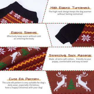 SWETER NA ZIME SWETEREK ŚWIĄTECZNY BLUZA UBRANKO DLA PSA KOTA XS