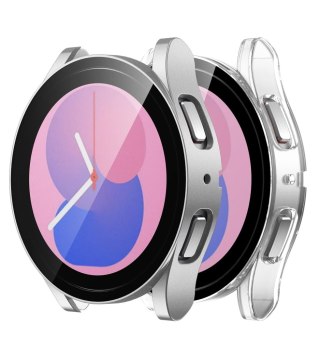 2x ETUI DO ZEGARKA SAMSUNG GALAXY WATCH 4/5 40mm OBUDOWA SREBRNA BEZBARWNA