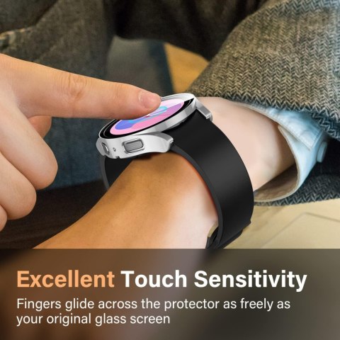 2x ETUI DO ZEGARKA SAMSUNG GALAXY WATCH 4/5 40mm OBUDOWA SREBRNA BEZBARWNA