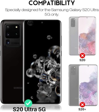 2X FOLIA OCHRONNA SAMSUNG GALAXY S20 ULTRA 2X SZKŁO NA APARAT SOLIDNE