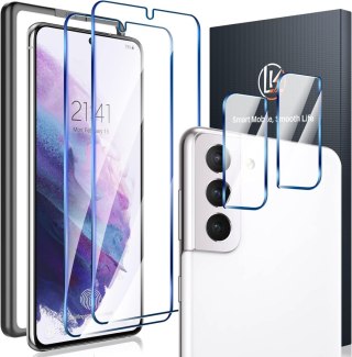 2x SZKŁO HARTOWANE SAMSUNG GALAXY S21+ 2x SZKŁO NA APARAT ŁATWY MONTAŻ