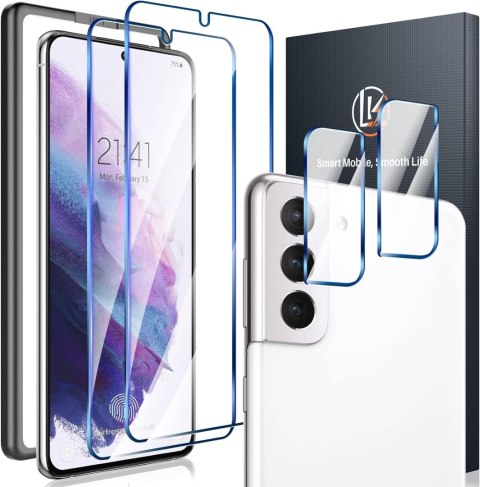 2x SZKŁO HARTOWANE SAMSUNG GALAXY S21+ 2x SZKŁO NA APARAT ŁATWY MONTAŻ 2x SZKŁO HARTOWANE SAMSUNG GALAXY S21+ 2x SZKŁO NA APARAT ŁATWY MONTAŻ