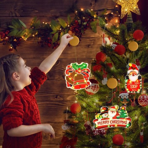 3x LAMPKA NA OKNO ŚWIĘTA BOŻEGO NARODZENIA KOLOROWE LED NA BATERIE 3x LAMPKA NA OKNO ŚWIĘTA BOŻEGO NARODZENIA KOLOROWE LED NA BATERIE