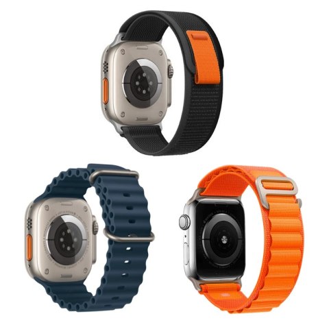 3x PASEK DO ZEGARKA APPLE WATCH ULTRA/ULTRA 2 42/44/45/49mm ULTRA SE 5-9 3x PASEK DO ZEGARKA APPLE WATCH ULTRA/ULTRA 2 42/44/45/49mm ULTRA SE 5-9