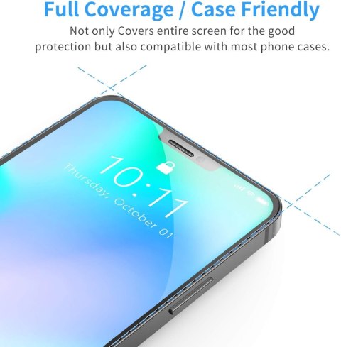 3X SZKŁO HARTOWANE APPLE IPHONE 12 PRO MAX WYSOKA OCHRONA ŁATWY MONTAŻ