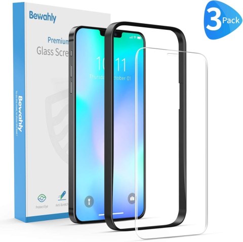3X SZKŁO HARTOWANE APPLE IPHONE 12 PRO MAX WYSOKA OCHRONA ŁATWY MONTAŻ