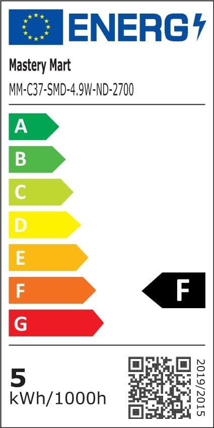 6x ŻARÓWKA LED E14 C37 4,9W=40W ŚWIECZKA 2700K 470lm CIEPŁA BIEL
