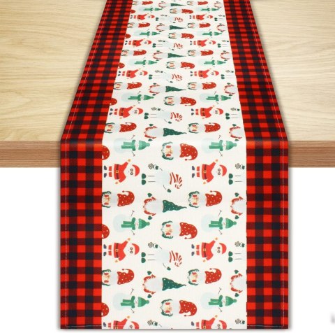 BIEŻNIK ŚWIĄTECZNY NA STÓŁ ŁAWĘ DEKORACJA 33x183cm BOŻE NARODZENIE MIKOŁAJ BIEŻNIK ŚWIĄTECZNY NA STÓŁ ŁAWĘ DEKORACJA 33x183cm BOŻE NARODZENIE MIKOŁAJ