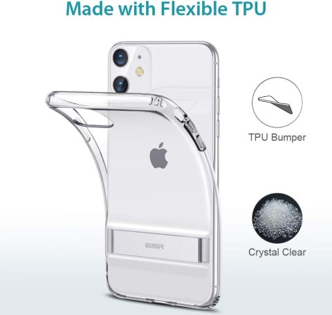 ETUI APPLE IPHONE 11 6.1" SILIKOWNOWE PLECKI CASE PRZEZROCZYSTY A2111