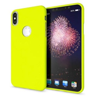 ETUI APPLE IPHONE XS MAX CASE PLECKI ŻÓŁTE SILIKONOWE ELASTYCZNE A1921