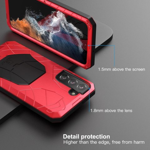 ETUI BUMPER CZERWONY SAMSUNG GALAXY S22+ 5G CASE SOLIDNE WZMOCNIONE
