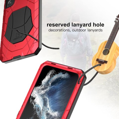 ETUI BUMPER CZERWONY SAMSUNG GALAXY S22+ 5G CASE SOLIDNE WZMOCNIONE
