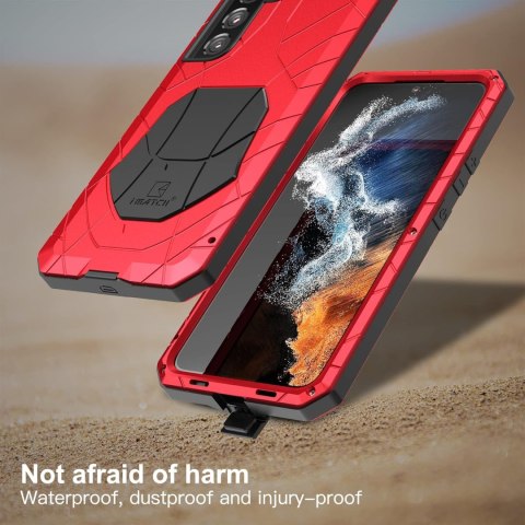 ETUI BUMPER CZERWONY SAMSUNG GALAXY S22+ 5G CASE SOLIDNE WZMOCNIONE