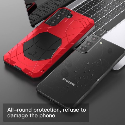 ETUI BUMPER CZERWONY SAMSUNG GALAXY S22+ 5G CASE SOLIDNE WZMOCNIONE