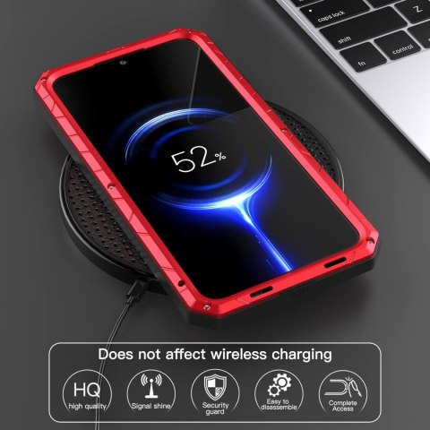 ETUI BUMPER CZERWONY SAMSUNG GALAXY S22+ 5G CASE SOLIDNE WZMOCNIONE