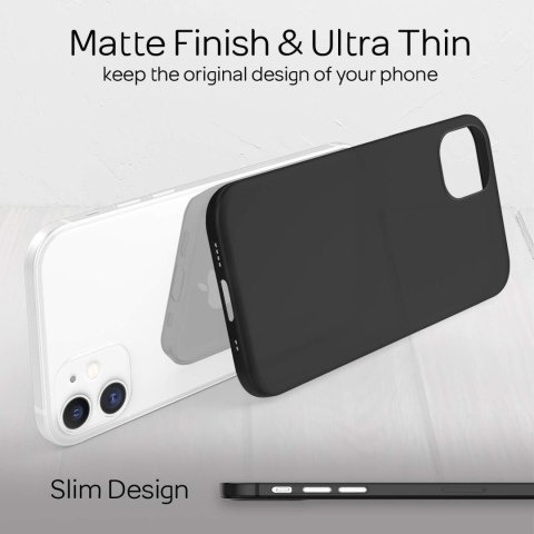 ETUI DO APPLE IPHONE 12 MINI 5.4" CASE CZARNY PÓŁTRANSPARENTNY MATOWY LEKKI ETUI DO APPLE IPHONE 12 MINI 5.4" CASE CZARNY PÓŁTRANSPARENTNY MATOWY LEKKI