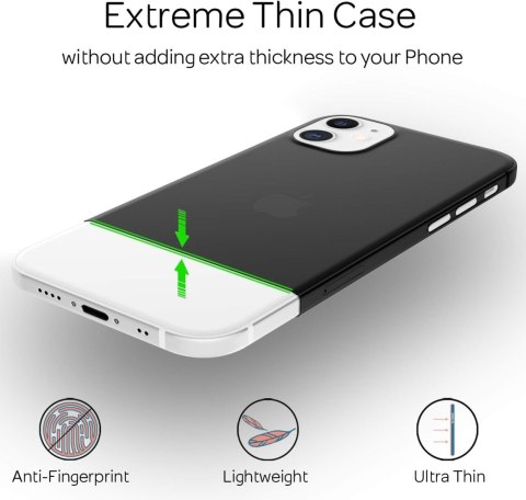 ETUI DO APPLE IPHONE 12 MINI 5.4" CASE CZARNY PÓŁTRANSPARENTNY MATOWY LEKKI ETUI DO APPLE IPHONE 12 MINI 5.4" CASE CZARNY PÓŁTRANSPARENTNY MATOWY LEKKI