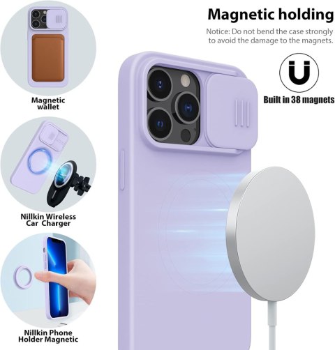 ETUI DO APPLE IPHONE 13 PRO MAX 6.7" SILIKONOWY CASE FIOLETOWY MAGSAFE ETUI DO APPLE IPHONE 13 PRO MAX 6.7" SILIKONOWY CASE FIOLETOWY MAGSAFE