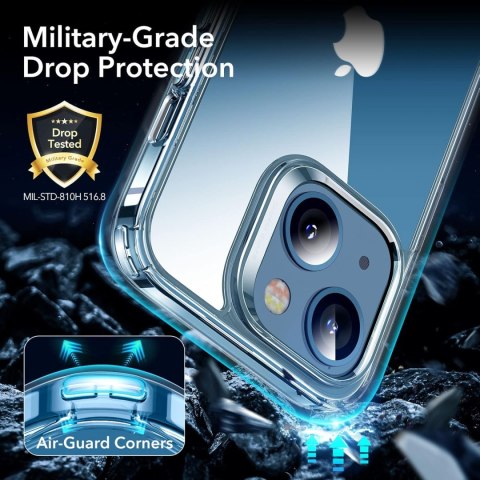 ETUI ESR SILIKONOWE BEZBARWNE APPLE IPHONE 13 MINI +2x SZKŁO HARTOWANE