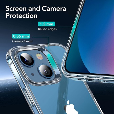 ETUI ESR SILIKONOWE BEZBARWNE APPLE IPHONE 13 MINI +2x SZKŁO HARTOWANE