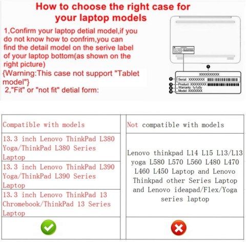 ETUI LAPTOP LENOVO THINKPAD L380/L390 YOGA 13.3" CZARNE Z KLAPKĄ SOLIDNE ETUI LAPTOP LENOVO THINKPAD L380/L390 YOGA 13.3" CZARNE Z KLAPKĄ SOLIDNE