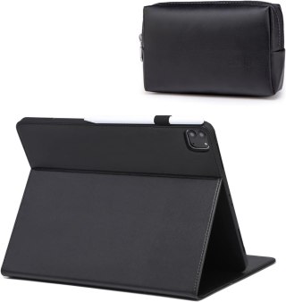 ETUI NA TABLET SAMSUNG GALAXY TAB A7 10.4" CZARNY Z EKOSKÓRY + SASZETKA