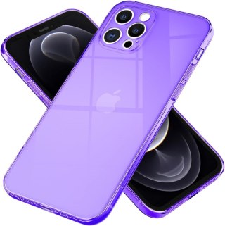 ETUI OCHRONNE APLLE IPHONE 13 PRO FIOLETOWE TRANSPARENTNE WYTRZYMAŁE