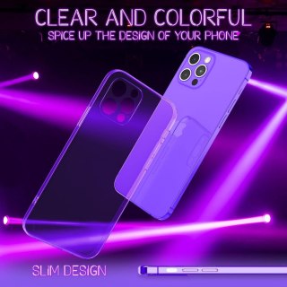 ETUI OCHRONNE APLLE IPHONE 13 PRO FIOLETOWE TRANSPARENTNE WYTRZYMAŁE