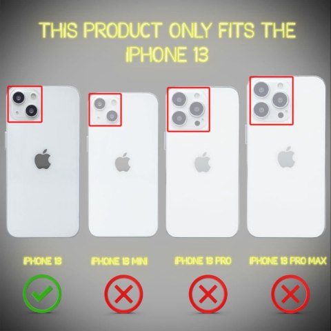 ETUI OCHRONNE APLLE IPHONE 13 ZÓŁTE NEONOWE TRANSPARENTNE WYTRZYMAŁE