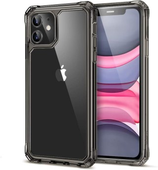 ETUI OCHRONNE APPLE IPHONE 11 CIEMNE PRZEZROCZYSTE TRANSPARENTNE WYTRZYMAŁE