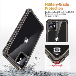 ETUI OCHRONNE APPLE IPHONE 11 CIEMNE PRZEZROCZYSTE TRANSPARENTNE WYTRZYMAŁE