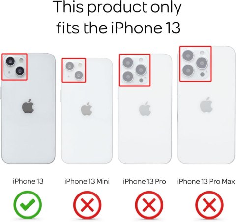 ETUI OCHRONNE APPLE IPHONE 13 PANCERNE CZARNE OCHRONA APARATU PIERŚCIEŃ