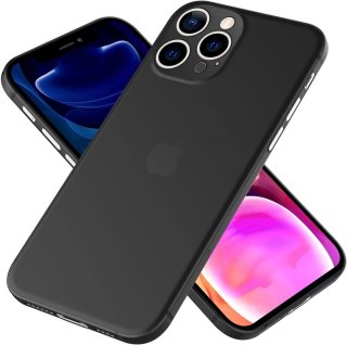 ETUI OCHRONNE APPLE IPHONE 13 PRO MAX CZARNE TRANSPARENTNE WYTRZYMAŁE
